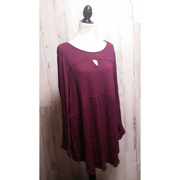 Torrid Purple Size 4 Double Keyhole Neckline Tunic - Picture 1 of 7